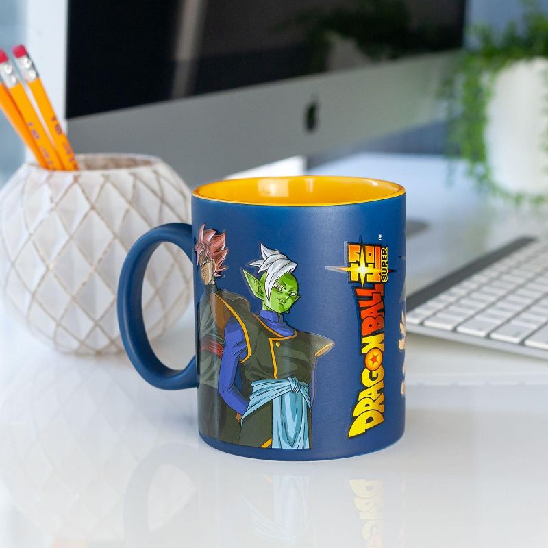 Just Funky Dragon Ball Super Saiyans Vs. Goku Black & Zamasu Ceramic Mug | Holds 16 Ounces