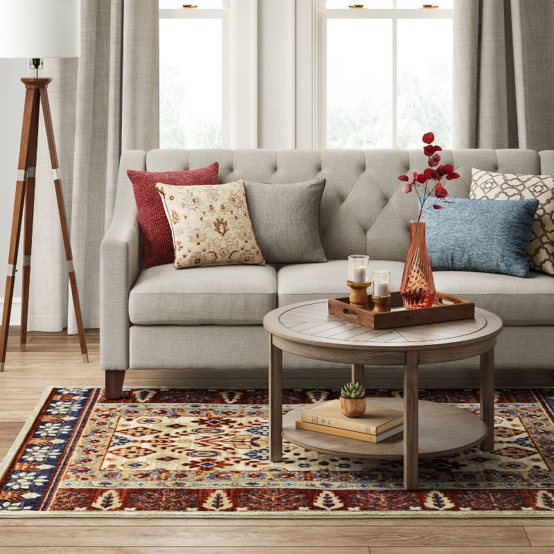 7'x10' Jute Braided Flatweave Braided Rug Tan - Threshold™