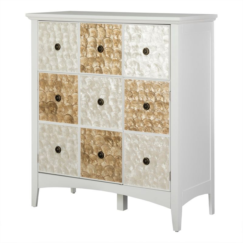 40" Durdle Accent Cabinet White - Elegant Home Fashions