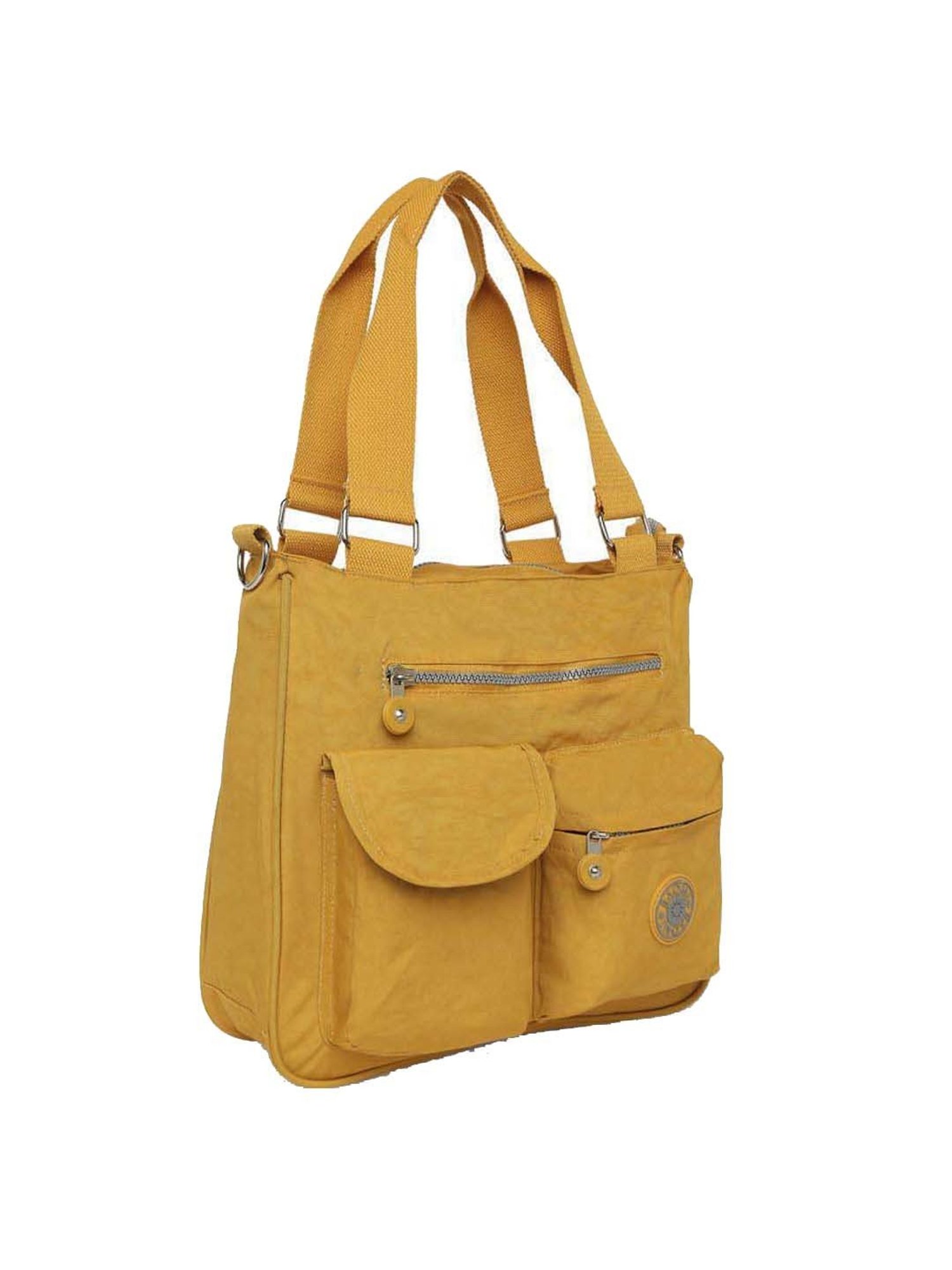 Baomi Yellow Solid Medium Shoulder Bag
