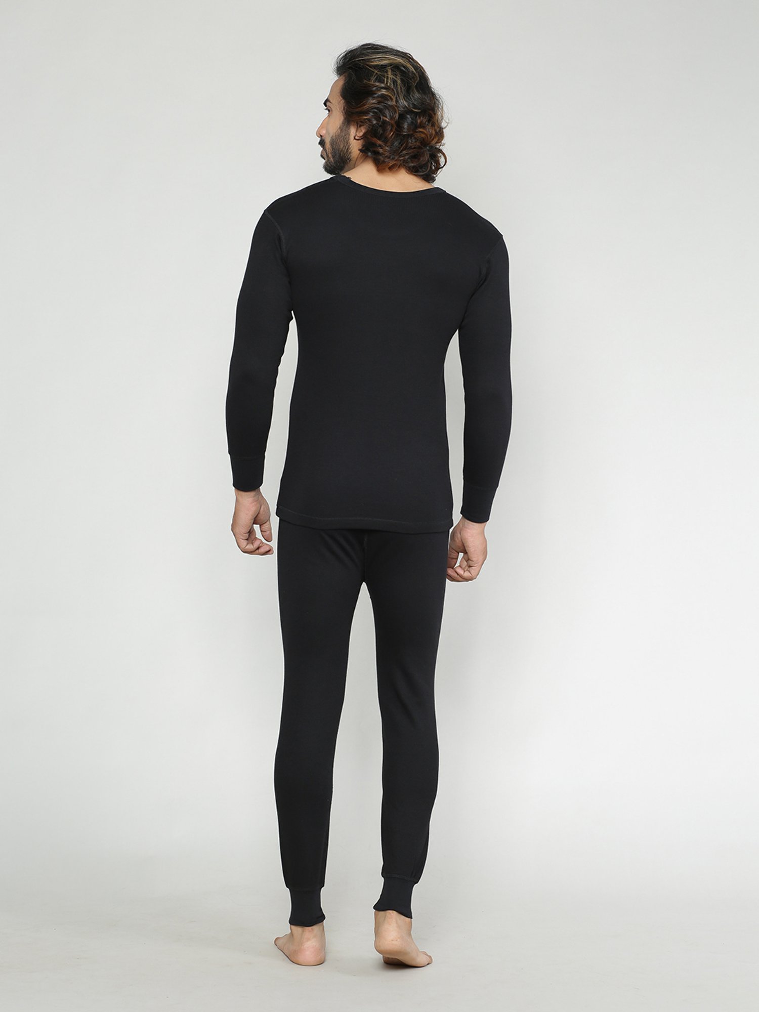 LUX Inferno Black Striped Thermal Set