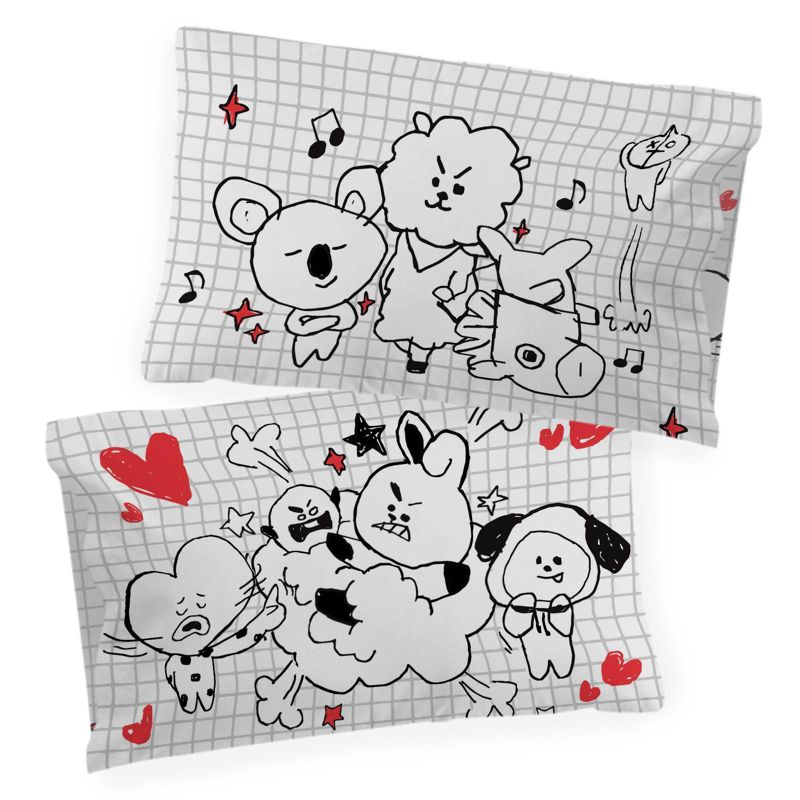 Twin BT21 Line Friends Sheet Set