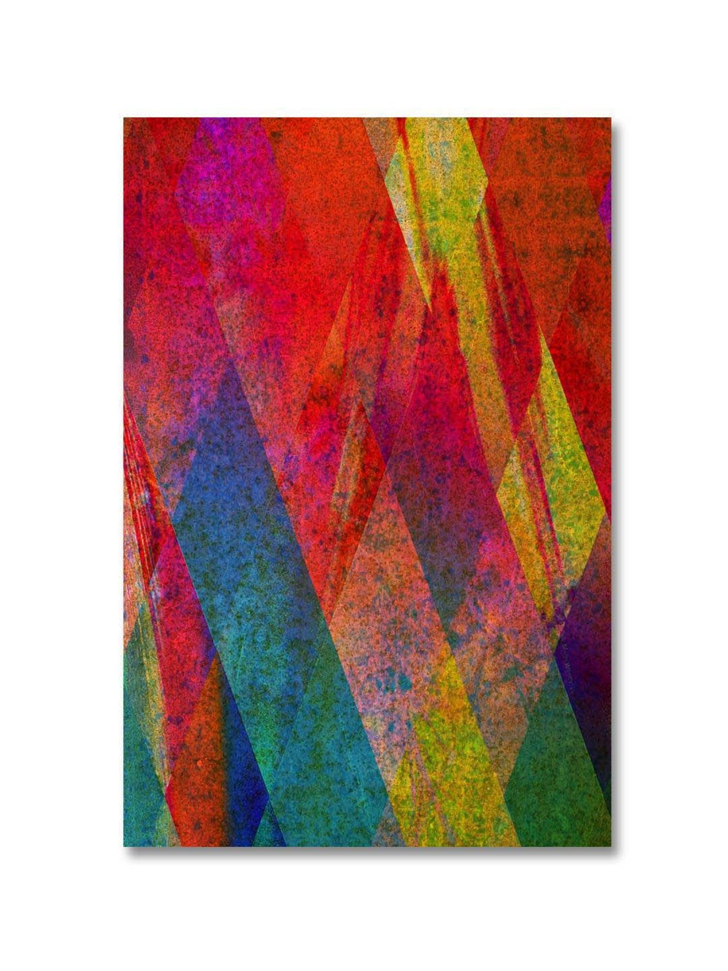 999store Red & Yellow Canvas Abstract Painting