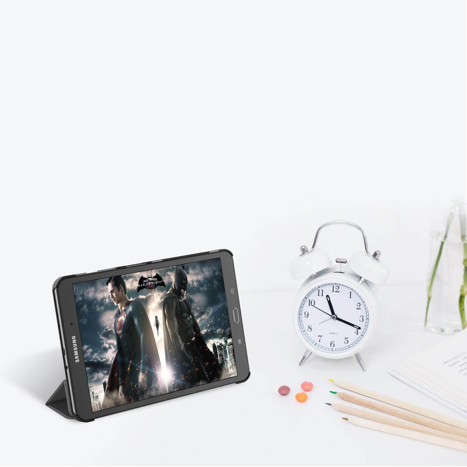 JETech Case for Samsung Galaxy Tab A 10.1" (SM-T580 / T585), Smart Cover with Auto Sleep/Wake (Black)