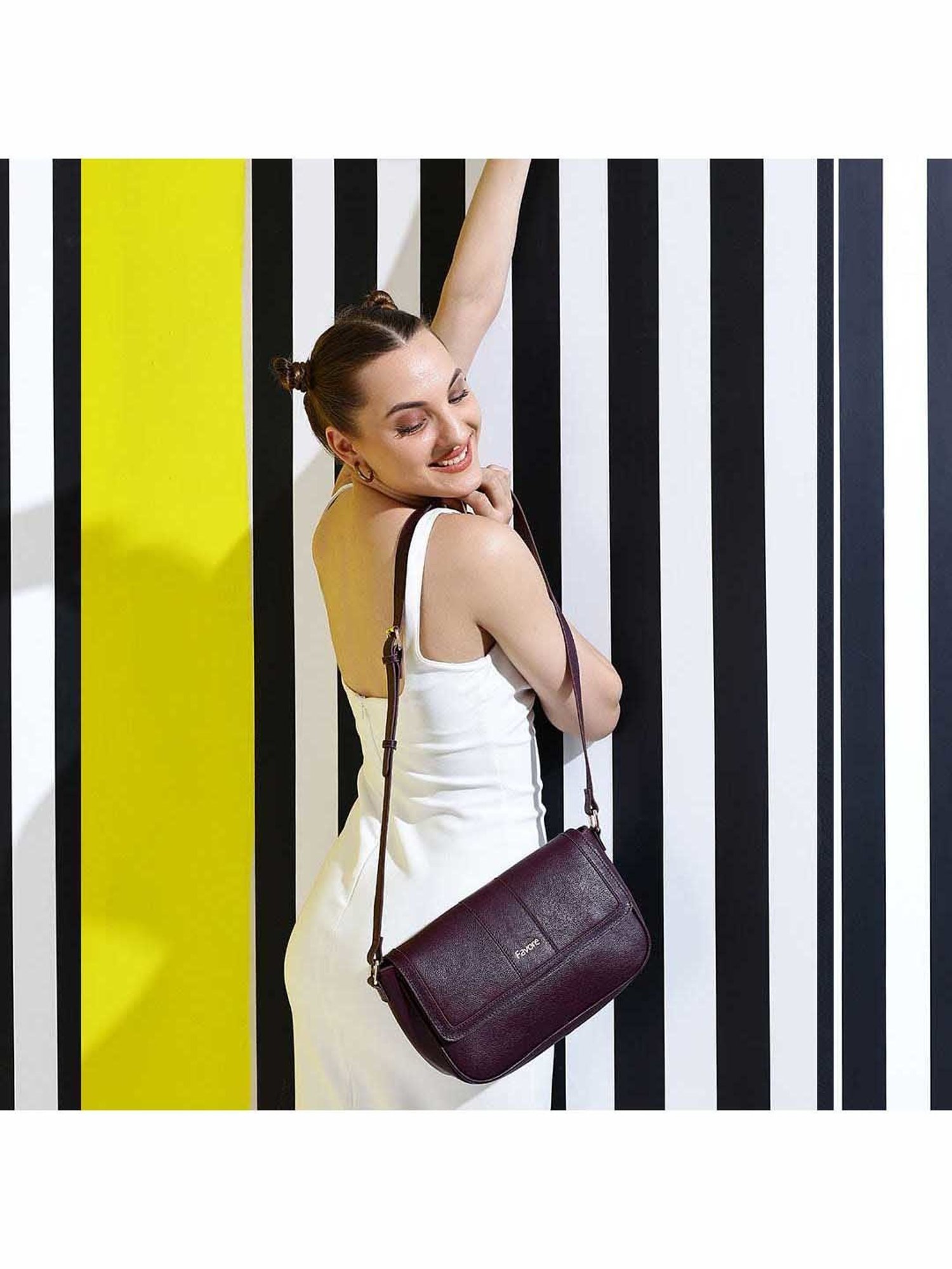 Favore Burgundy Solid Medium Slings