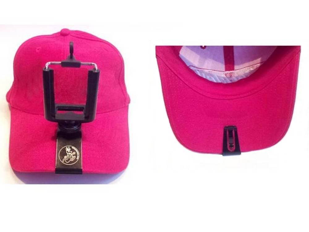 Streamaroo Universal Hands-free Smartphone Hat Mount. Slides onto a Ballcap, No Straps on Your Head. The Simple, Elegant Solution to Hands-free Mobile Video!