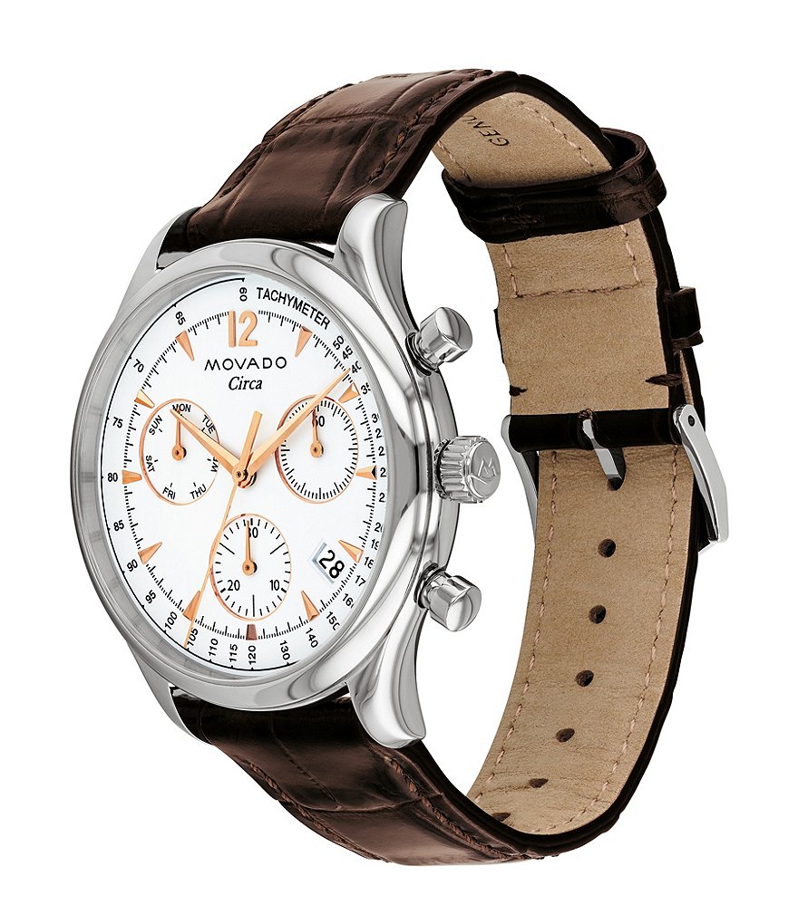 Movado Heritage Series Circa Leather Watch
