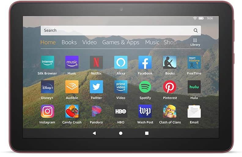 Amazon Fire (2020) 8" HD display 10th Gen, 64GB - Plum 53-024094 B0839MZHBB