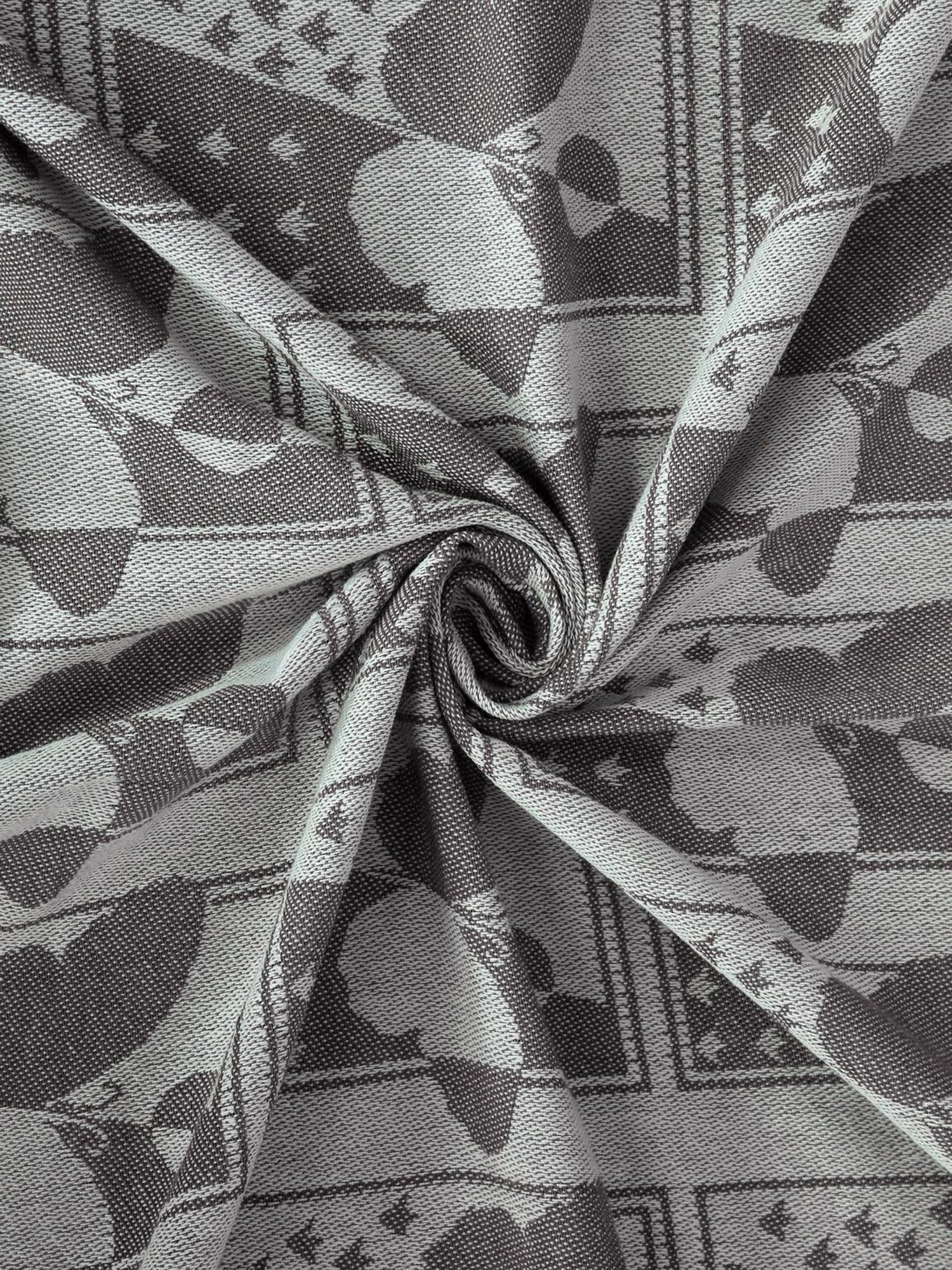 Klotthe Woven Brown 350 TC Cotton Double Bed Cover With 2 Pillow Covers