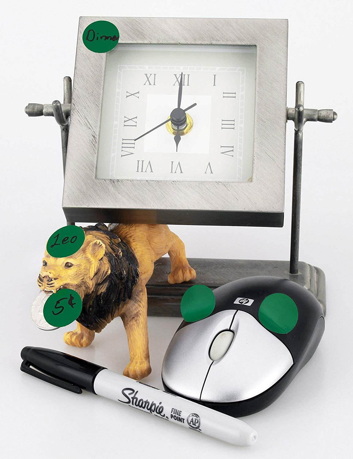 ChromaLabel 3/4 inch Color-Code Dot Labels on Sheets | 1,008/Pack (Forest Green)