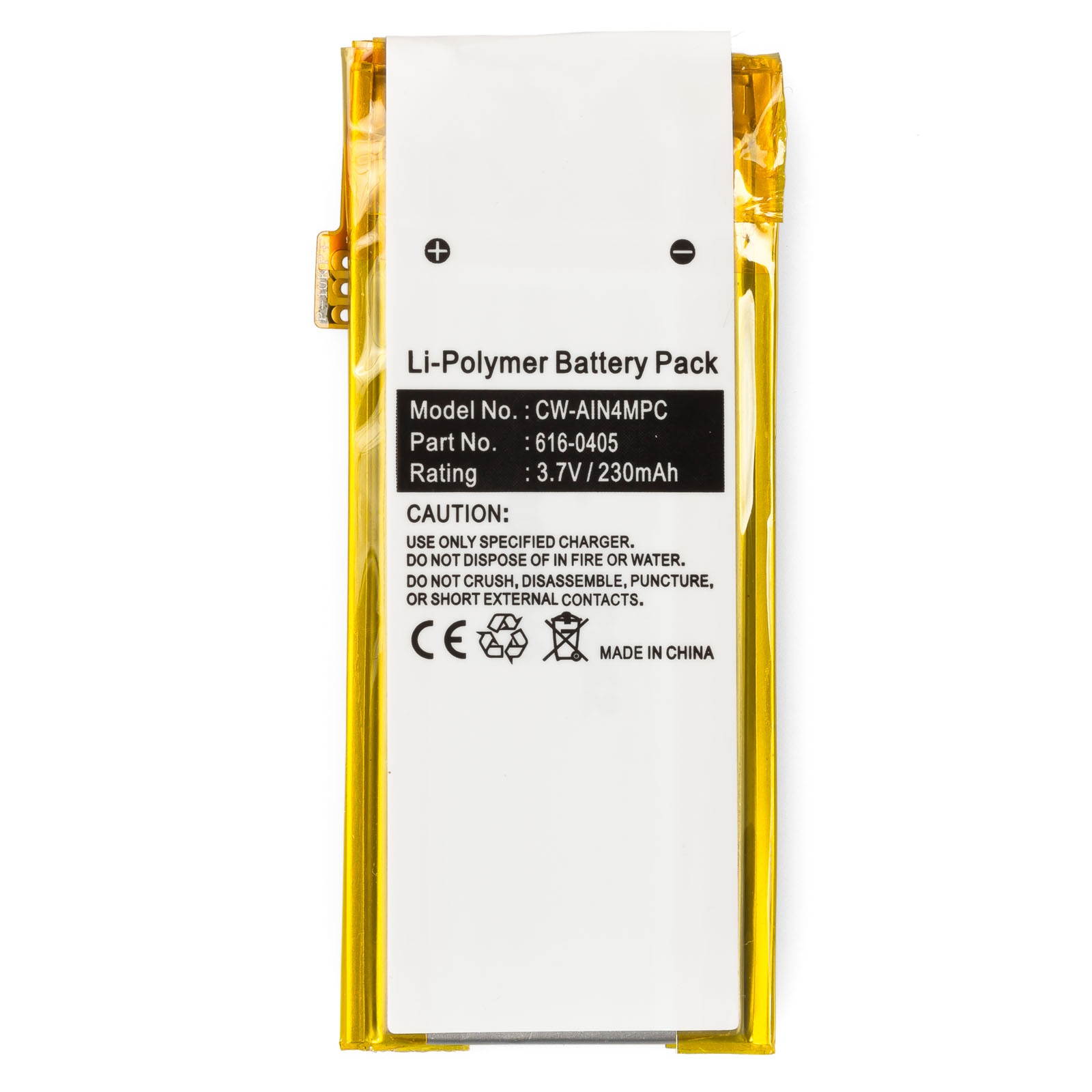 Battery for Apple iPod Nano 4th Gen 16gb 8gb with Deluxe toolkit A1285 MB598LL/A