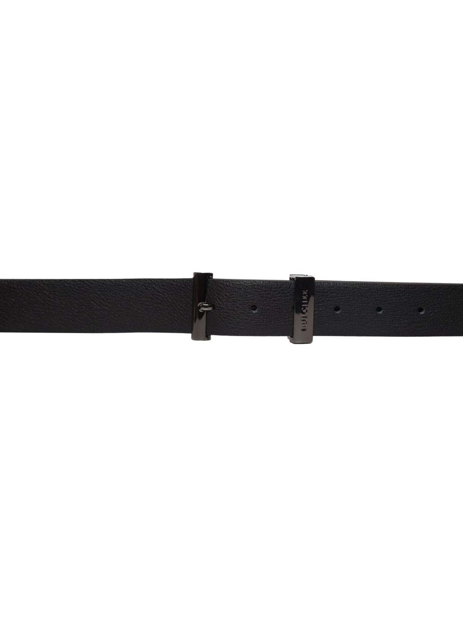 Bulchee Black & Brown Leather Solid Reversible Belt
