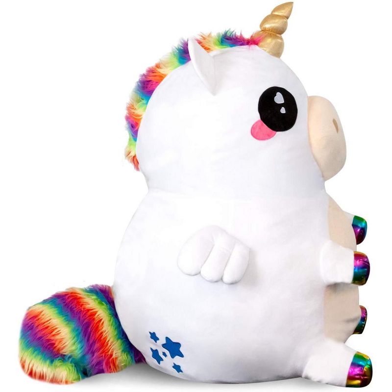 Se7en20 Glitter Galaxy Rainbow Unicorn 48 Inch Stuffed Animal Plush