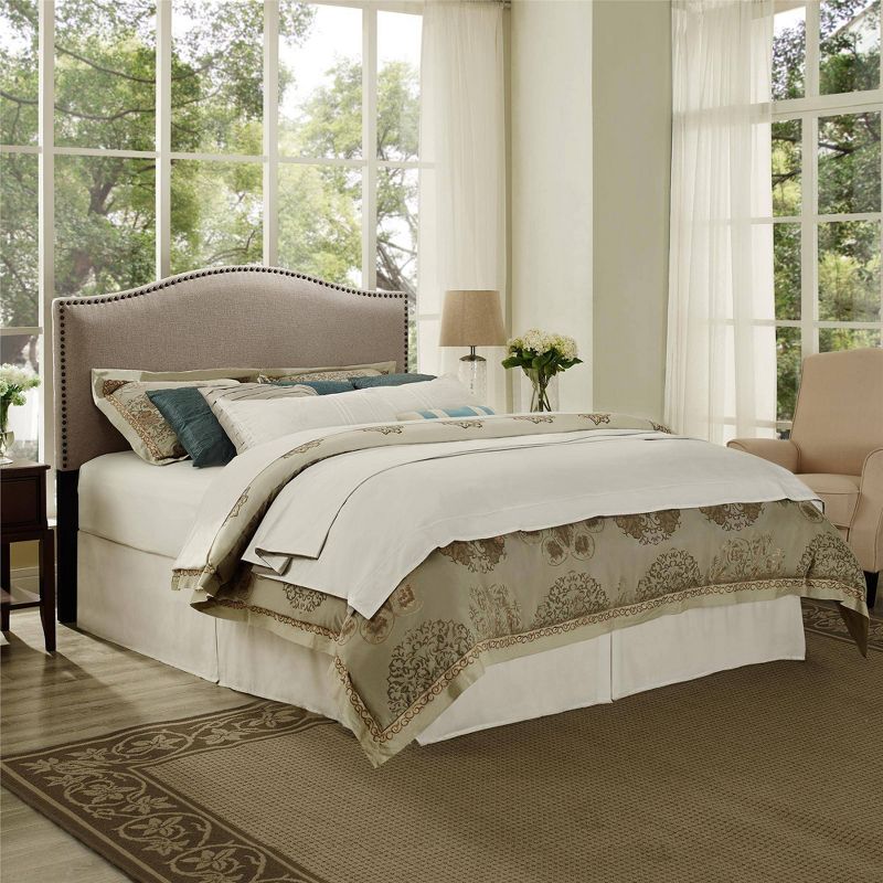 Full/Queen Clayton Headboard Beige Linen - Room & Joy