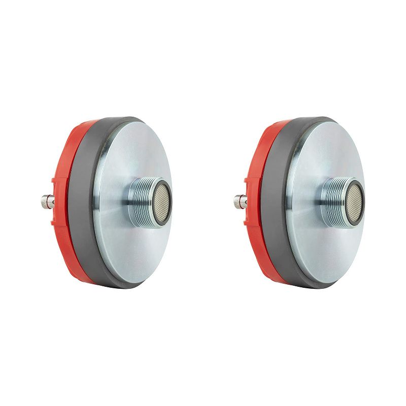 DS18 PRO-DR1.75 1.75 Inch 600 Watts Max 300 Watts RMS 8 Ohms Twist On Throat Compression Driver Tweeter with Titanium Voice Coil (2 Pack)