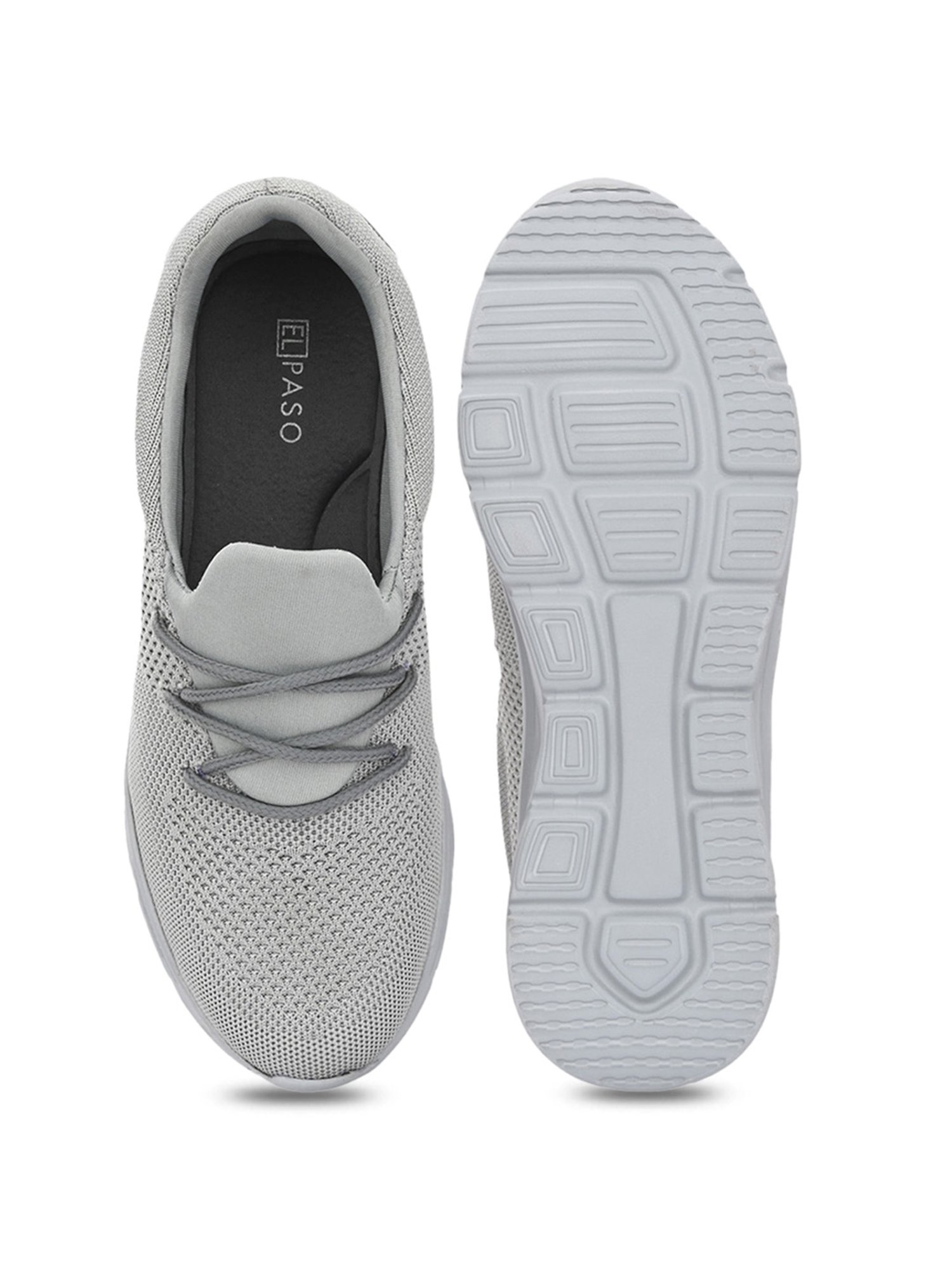 El Paso Men's Grey Running Shoes