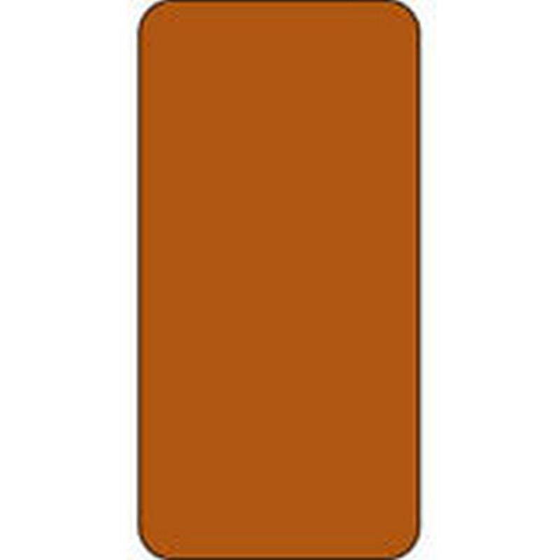 Smead Compatible Solid Brown Labels, Matte Stock, 2" H X 1" W Individual Colors - Roll of 250