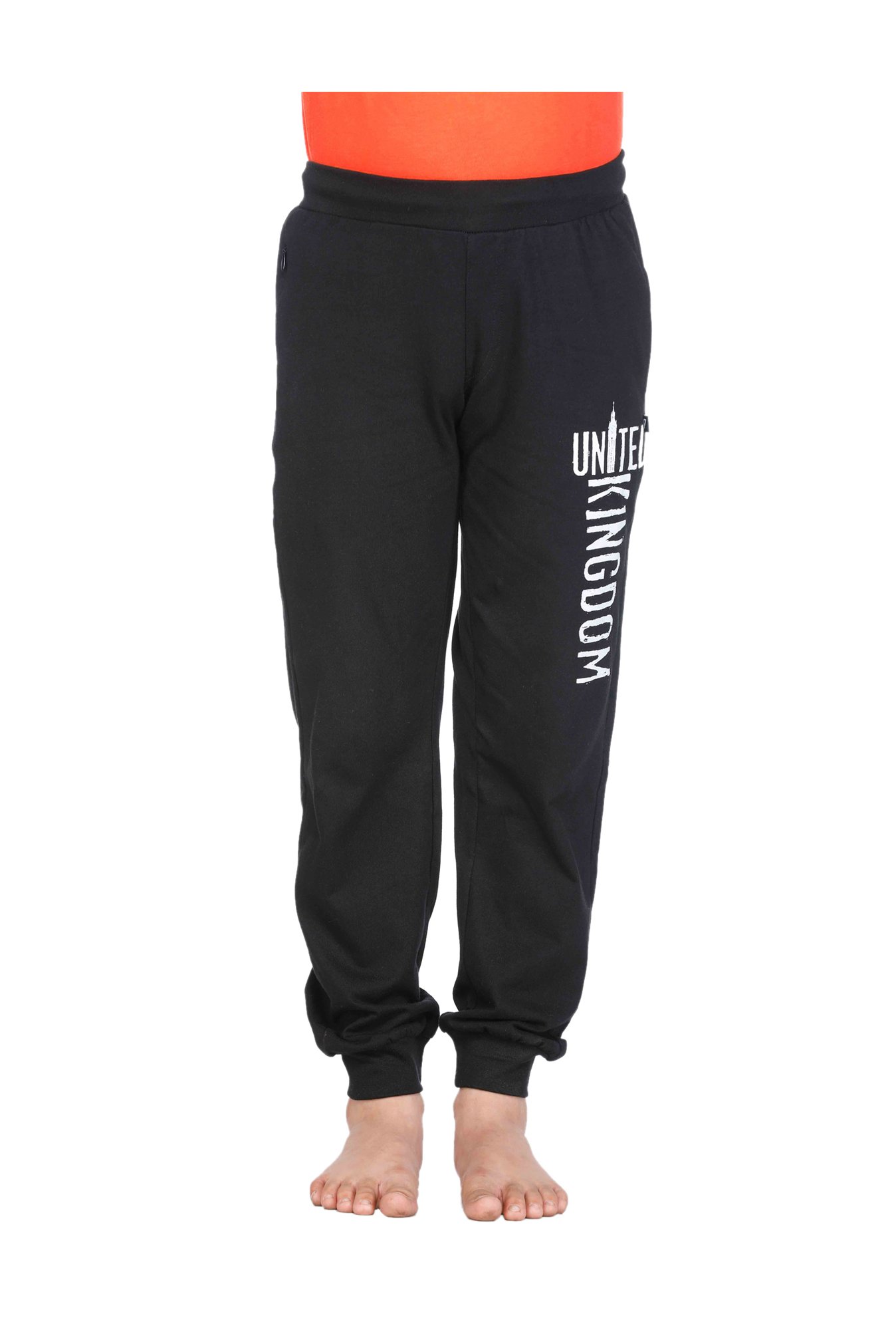 Proteens Boys Black Printed Joggers