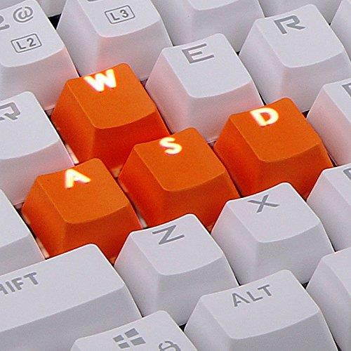 RUNSTAR 9 Keys/Set Orange 9 PBT Keys Backlit Translucent Keycaps For Cherry MX Mechanical Keyboard
