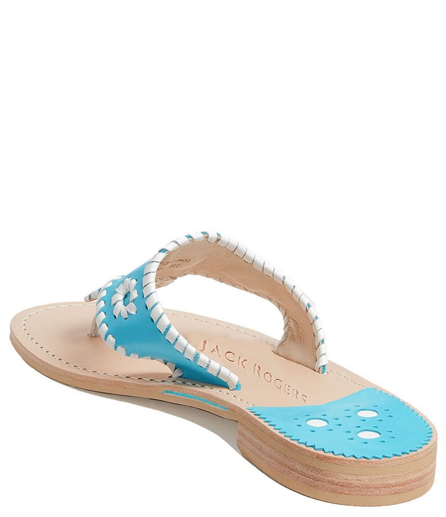 Jack Rogers Jacks Leather Thong Sandals