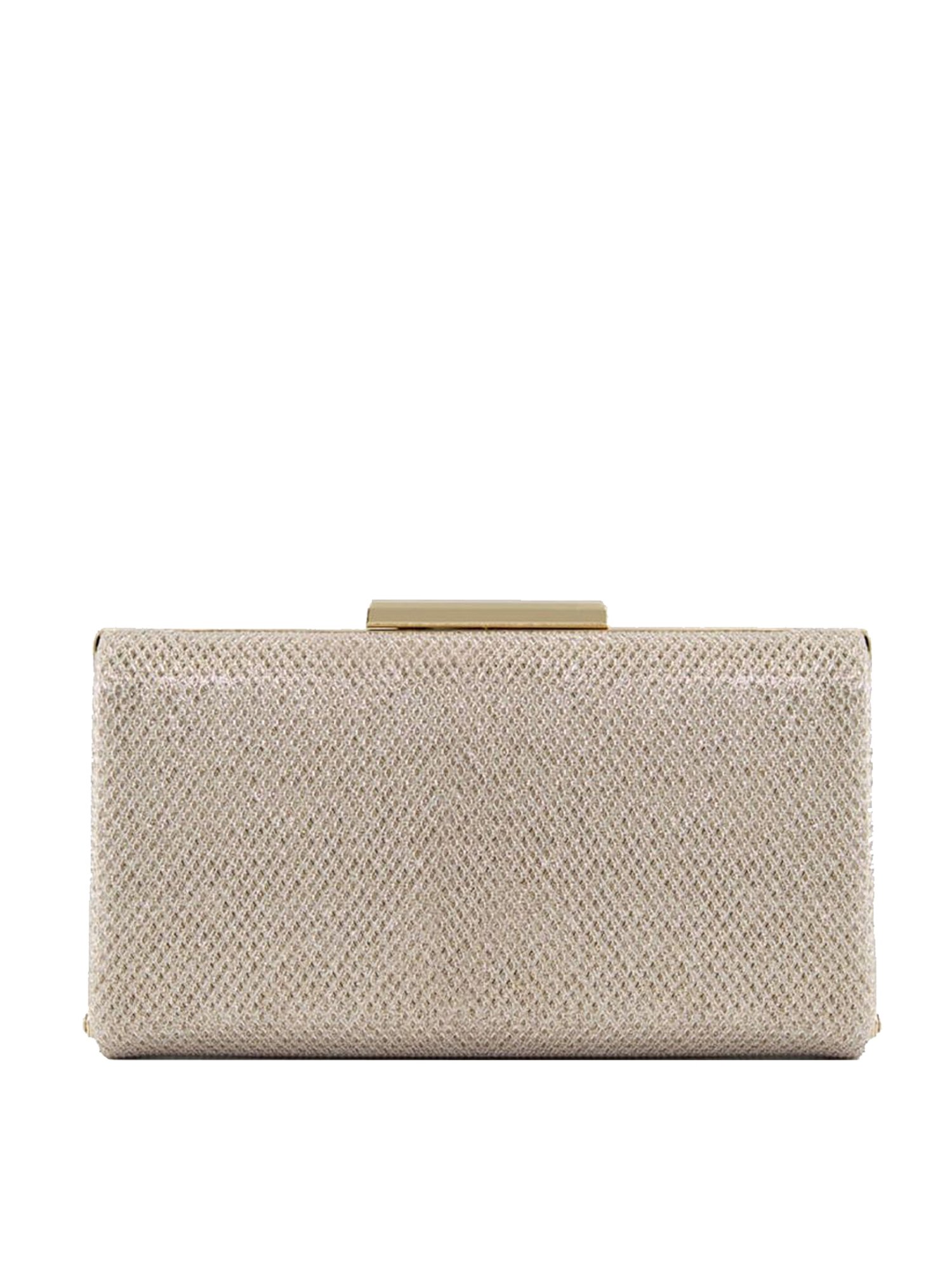 DUNE LONDON Golden Fabric Clutch
