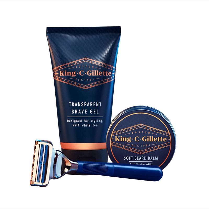 King C. Gillette Men's Neck Razor + 2 Blade Refills