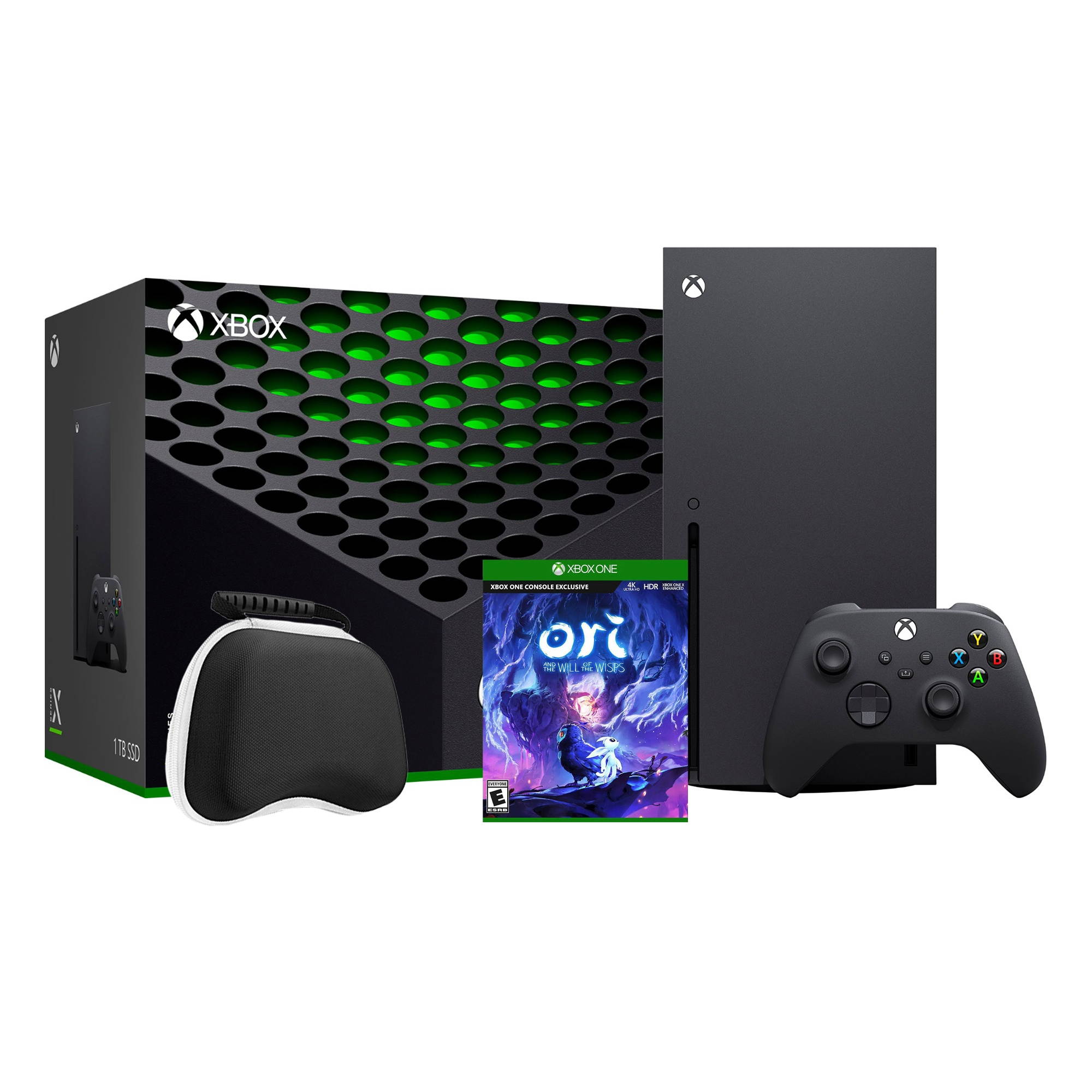 2020 Newest X Gaming Console Bundle - 1TB SSD Black Xbox Console and Wireless Controller with Ori and the Will of the Wisps Full Game and Xbox Controller Protective Hard Shell Case