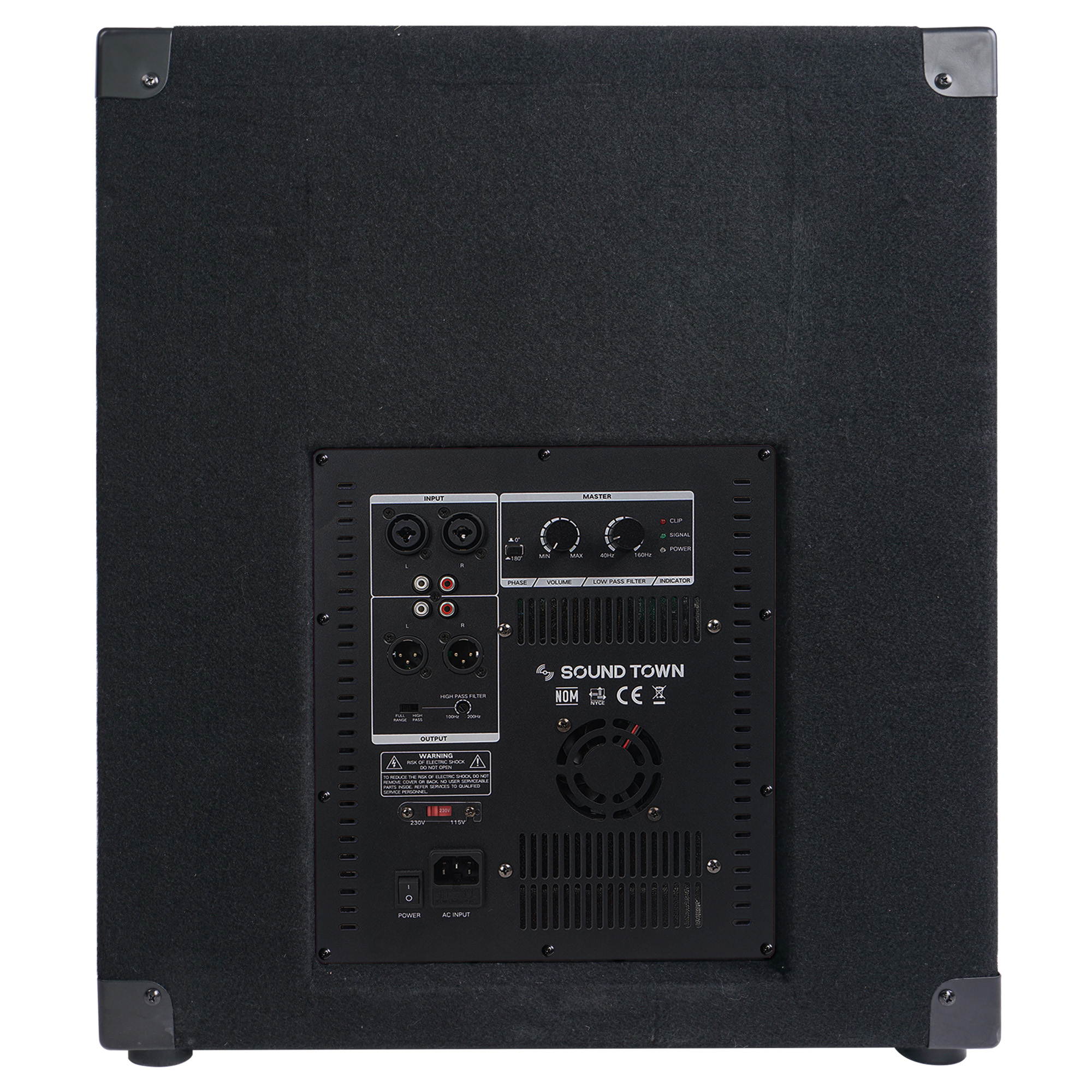 Sound Town METIS Series 1800 Watts 15&rdquo; Powered Subwoofer with Class-D Amplifier, 4-inch Voice Coil (METIS-15SDPW)