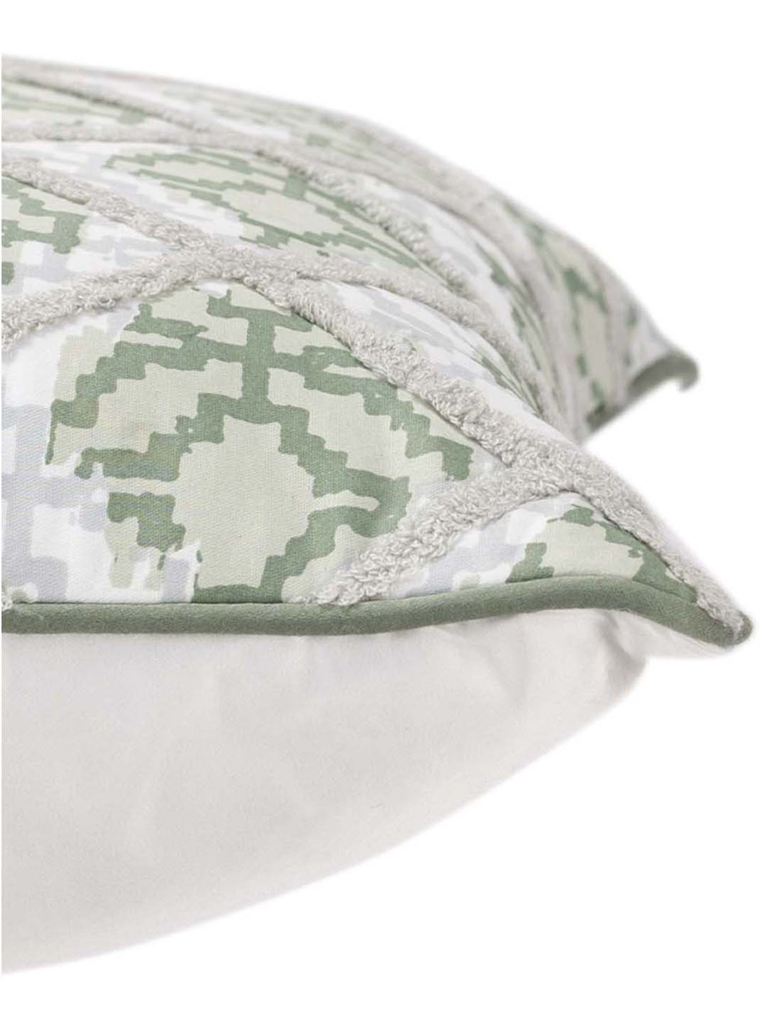 Maspar Green 100% Cotton Large Cushion Cover - Set of 1