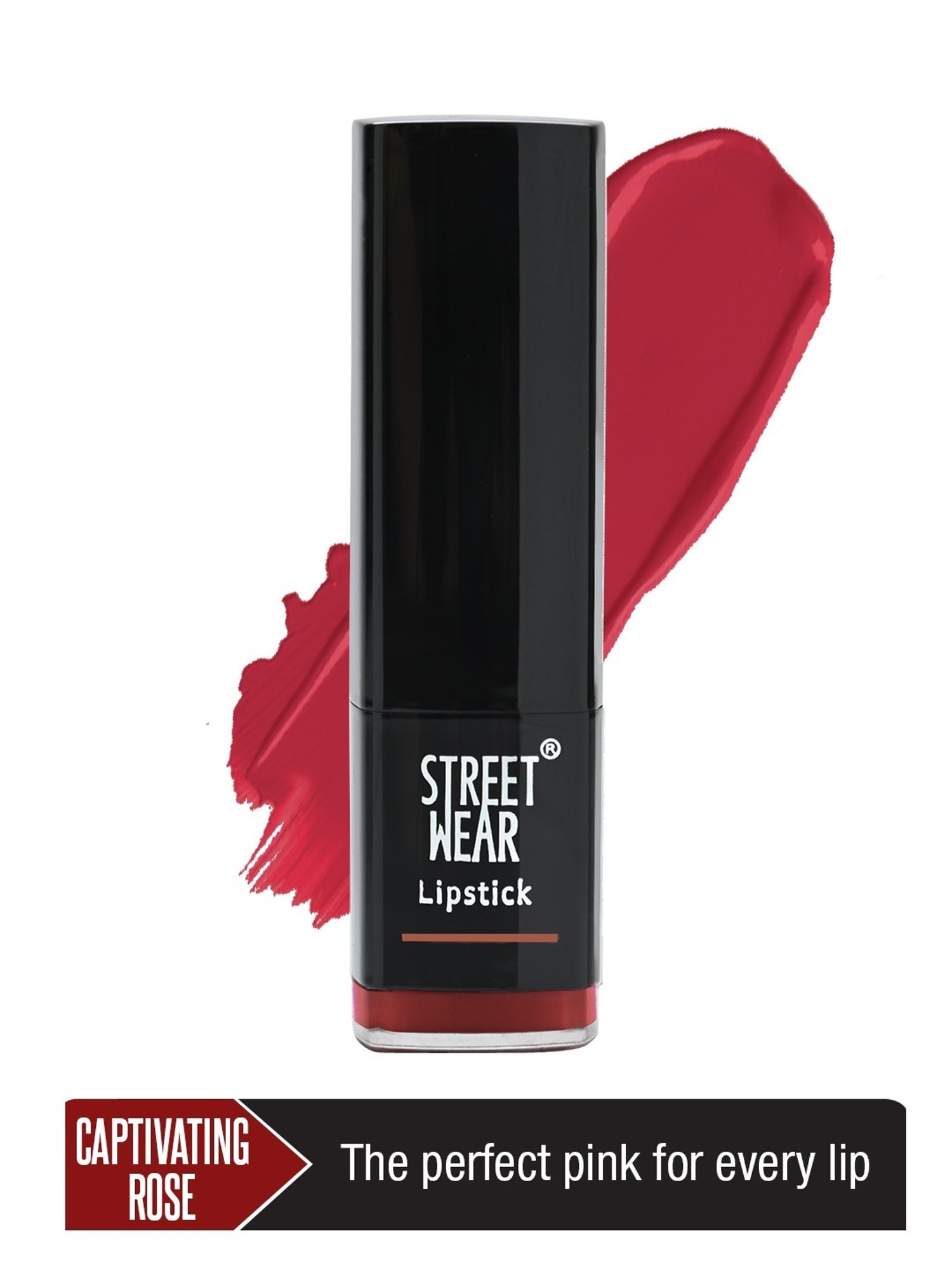 Street Wear Satin Smooth Lipstick Captivating Rose - 4.2 gm