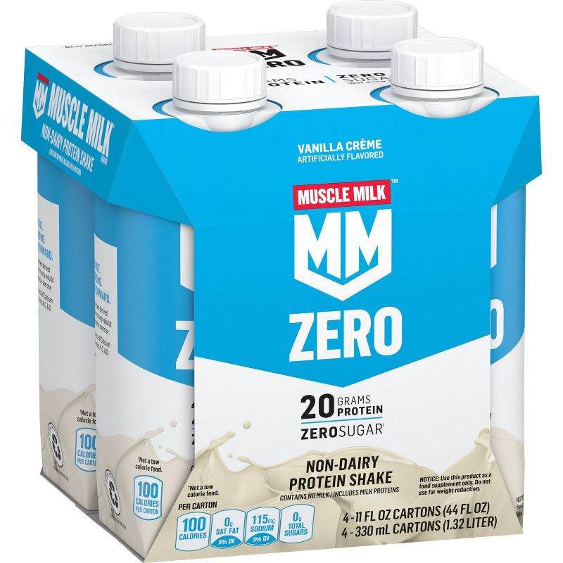 Muscle Milk Protein Nutrition Shake - Vanilla Crème - 4pk/44 fl oz