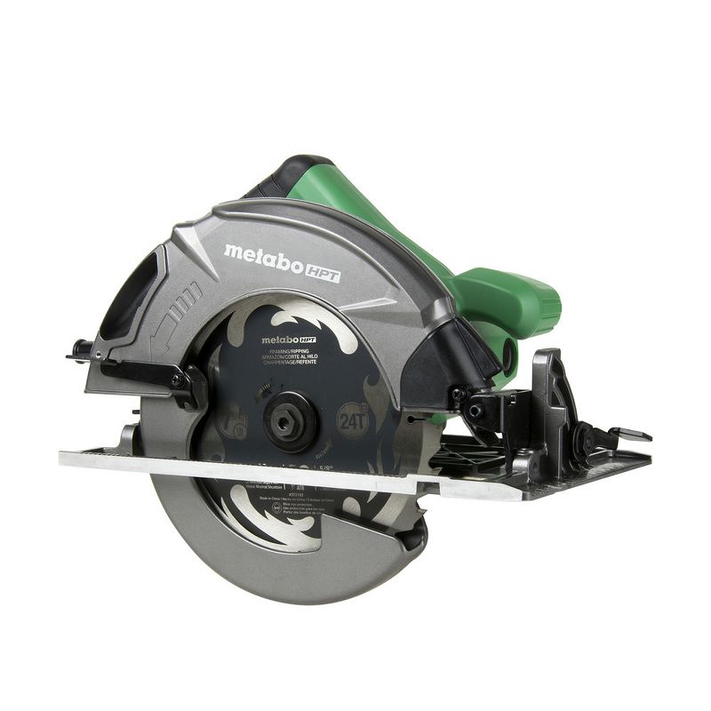 Metabo HPT C7SB3M 15 Amp Single Bevel 7-1/4 in. Corded Circular Saw with Blower Function, and Aluminum Die Cast Base