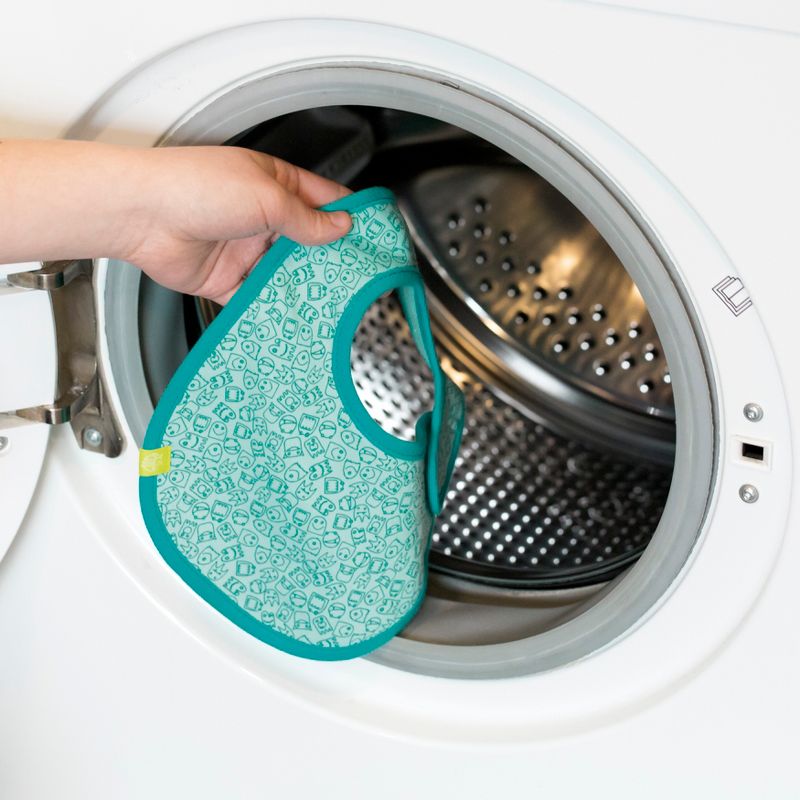 Lassig Little Monsters Newborn Bouncing Bob Bib - Blue