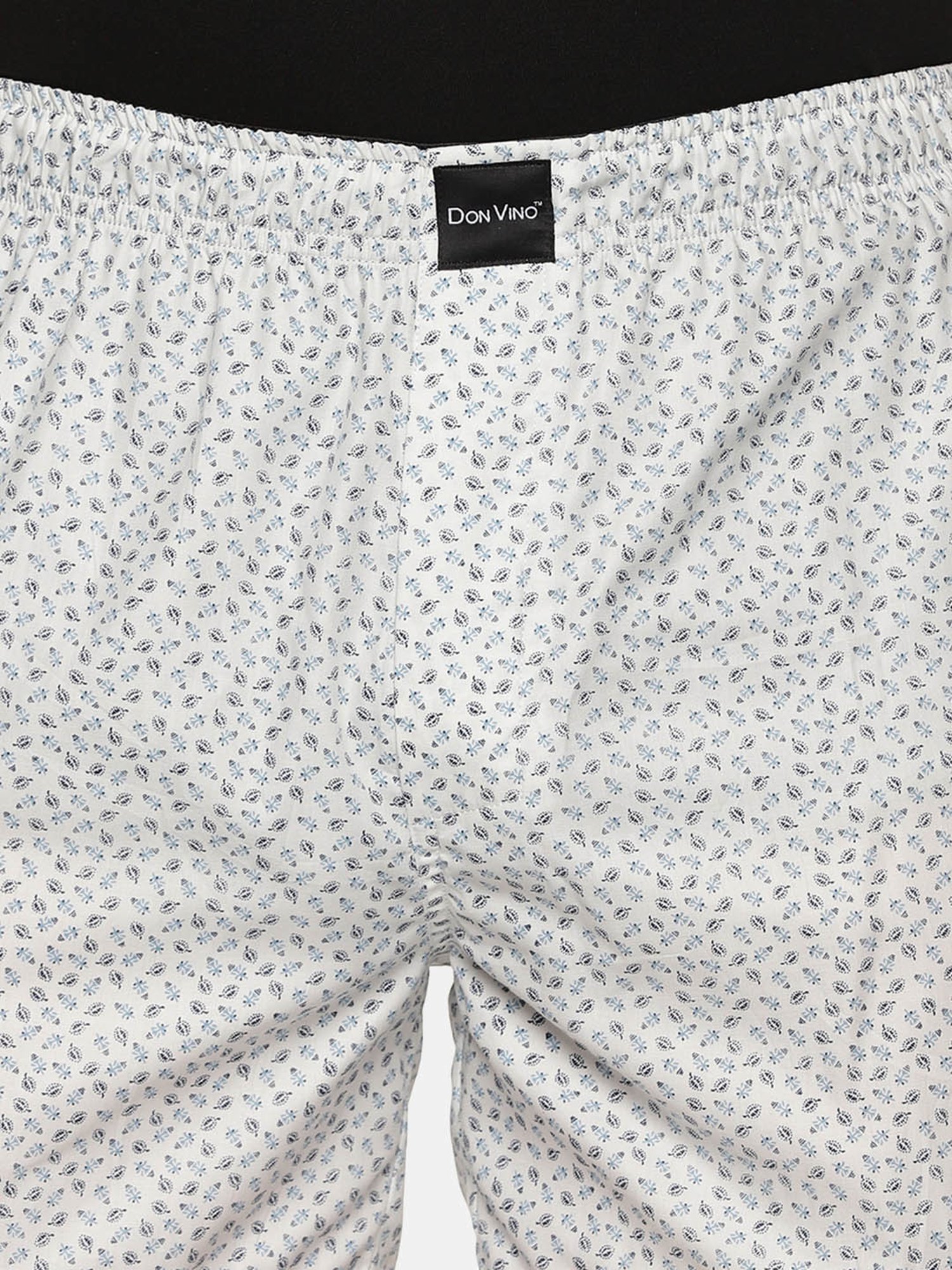 Don Vino Off White Regular Fit Printed Boxers