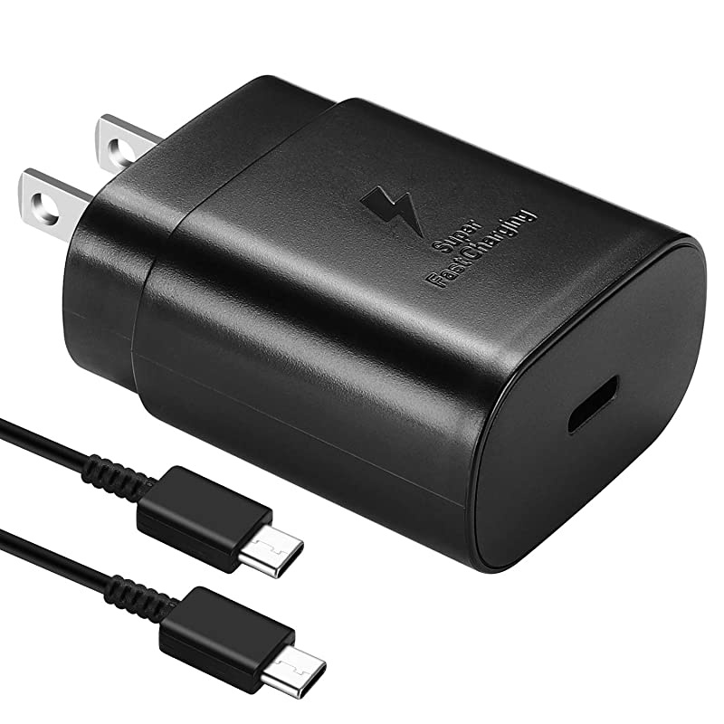 C Charger25W PD Wall Charger Fast Charging for Samsung Galaxy S20S10 5G Note 10Note 10 PlusS9 S8 S10eiPad Pro 12911Google Pixel 3a 4 3 2Pixel 2 XL 3XL 4XL and 33 ft Type C Cable