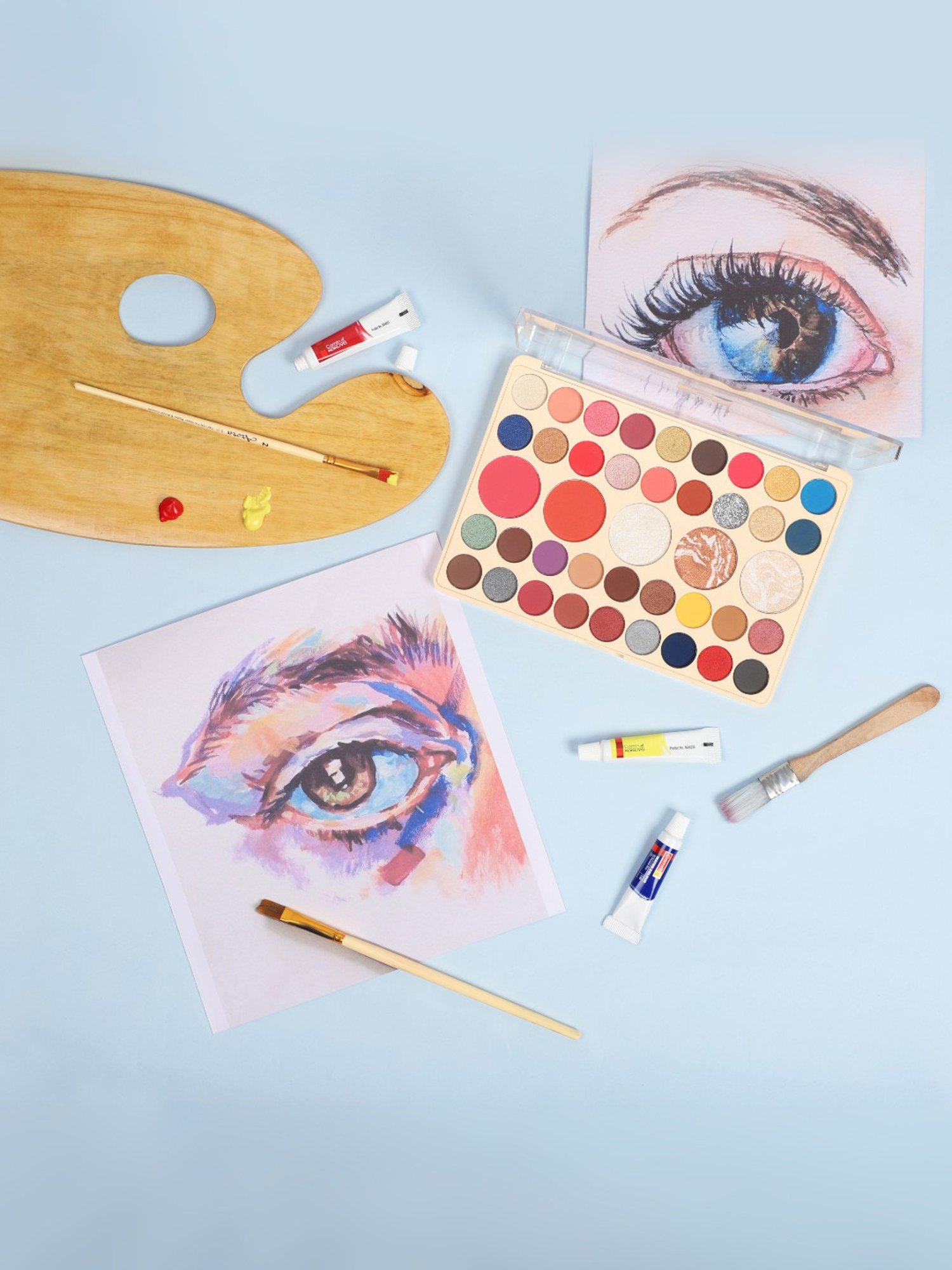 Matt Look Follow Your Heart 41 Colors HD Pro Glam Palette Multicolor 01 - 41.6 gm