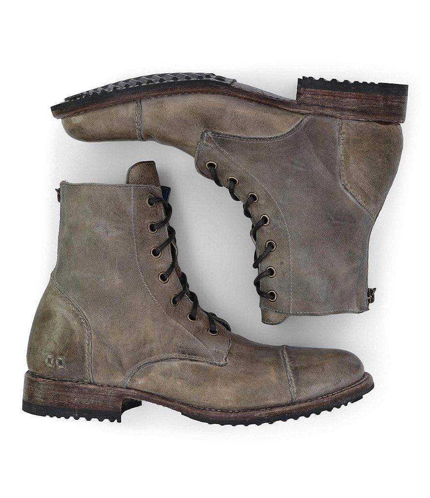 Bed Stu Men's Protege Distressed Leather Cap Toe Combat Boots
