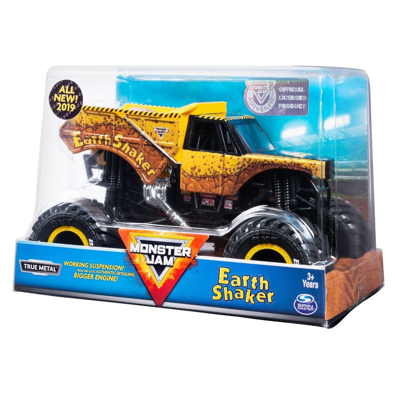 Monster Jam Official Earth Shaker Monster Truck Diecast Vehicle -1:24 Scale