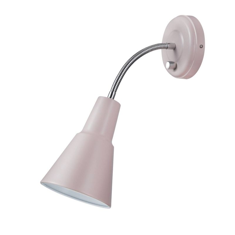 Sophie 1-Light Plug-In or Hard Wire Wall Sconce Matte Rose - Globe Electric