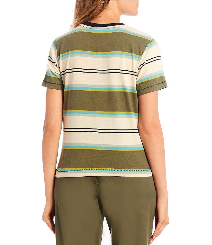 Volcom Choice Is Yours Short-Sleeve Yarn-Dyed-Stripe Jersey Boyfriend Tee