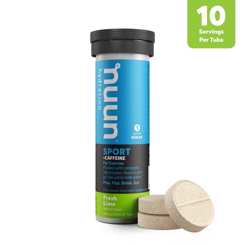 Nuun Hydration Caffeine Sport Drink 10ct - Fresh Lime