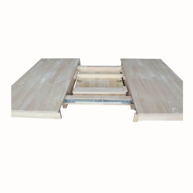 Java Butterfly Drop Leaf Extendable Dining Table - Unfinished - International Concepts