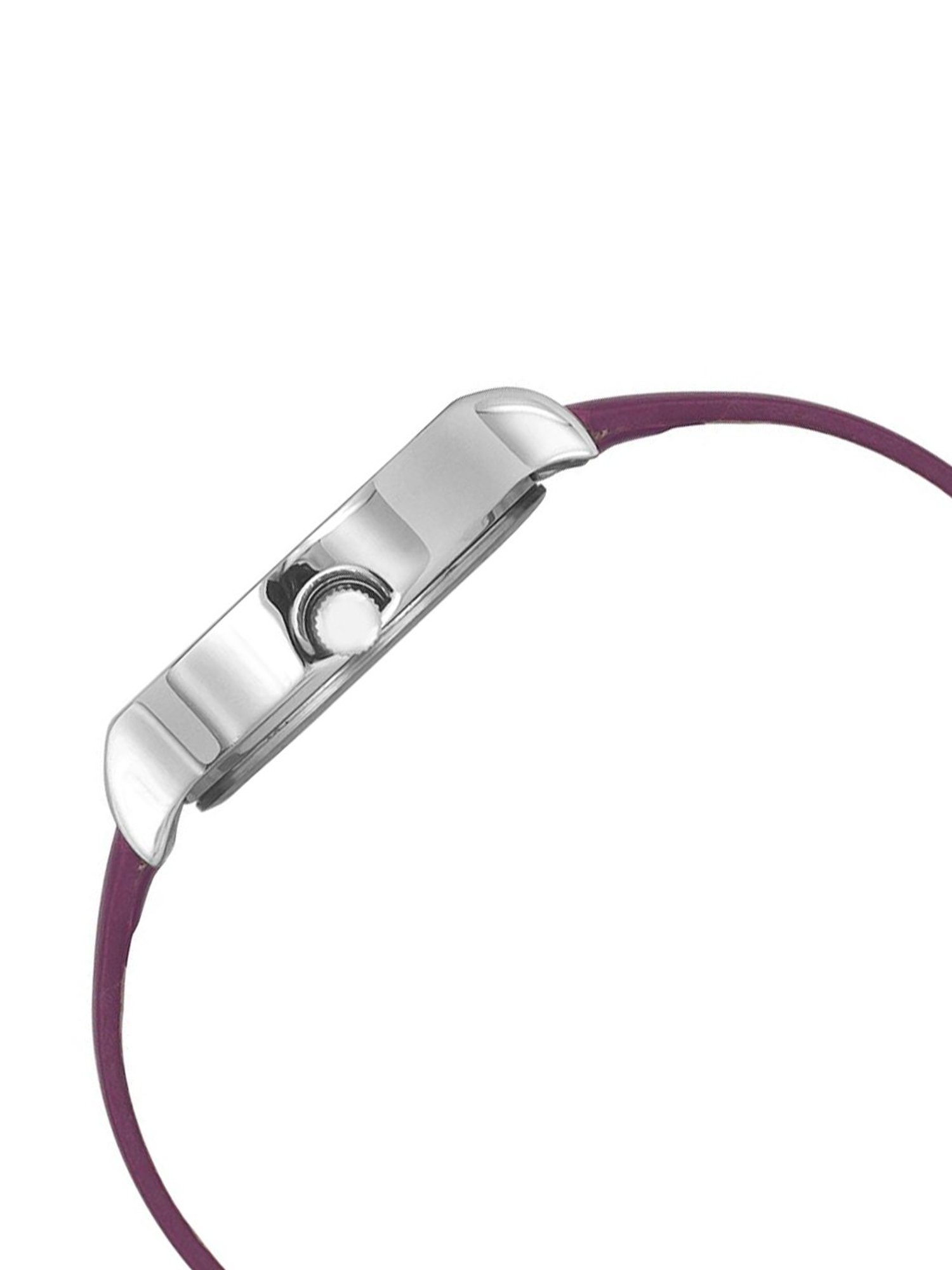 Helix By Timex Black Round Dial Analog Leather Women Watch - TW027HL19