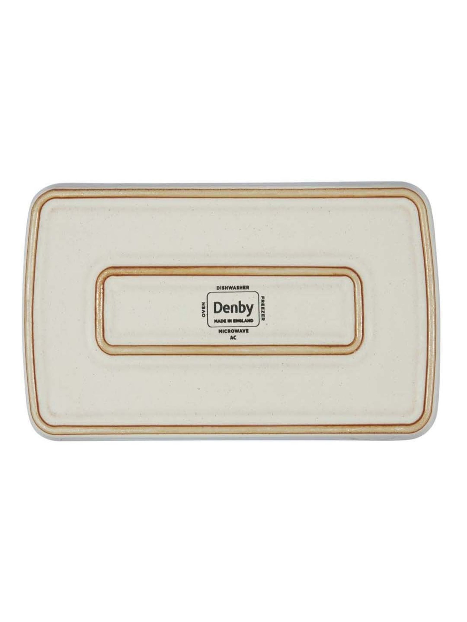 DENBY Heritage Terrace Accent Beige Stoneware Platter - Set of 1