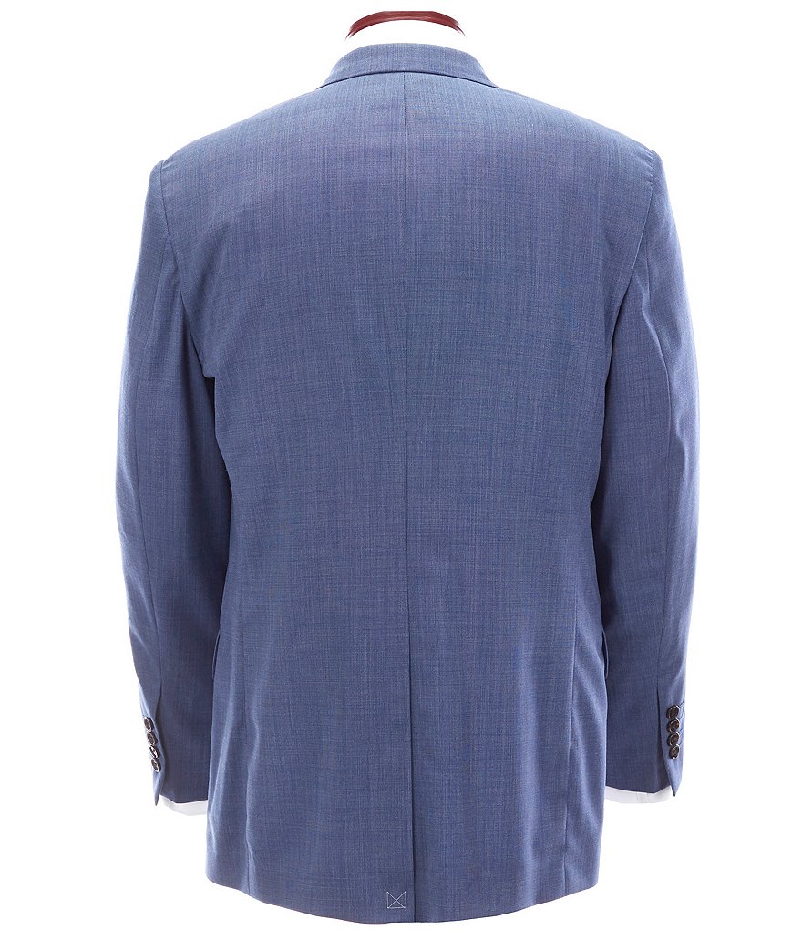 Ralph Ralph Lauren Classic Fit Pleated Fancy Blue Wool Suit