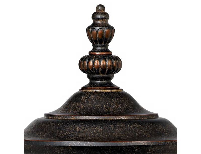 1 Light Outdoor Post Mount Black - Aurora Lighting