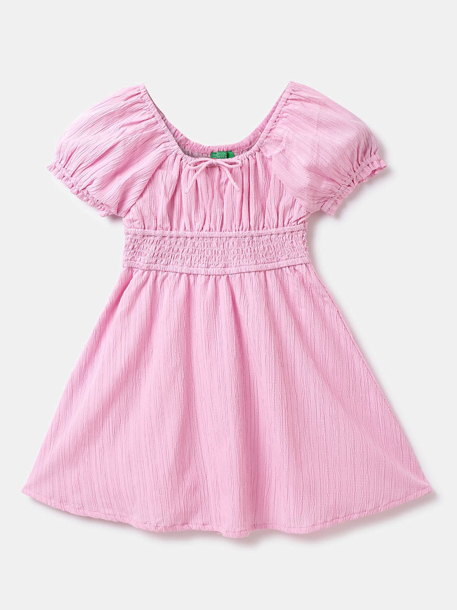 United Colors of Benetton Kids Pink Solid Dress