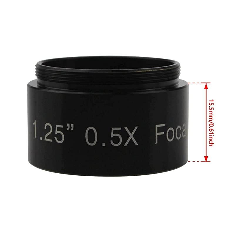 05X Reducer for Photography and Observing 125quot Filter Thread 285x075MM on Both Sides Reduces The Focal Length for Visual and Photographic Use