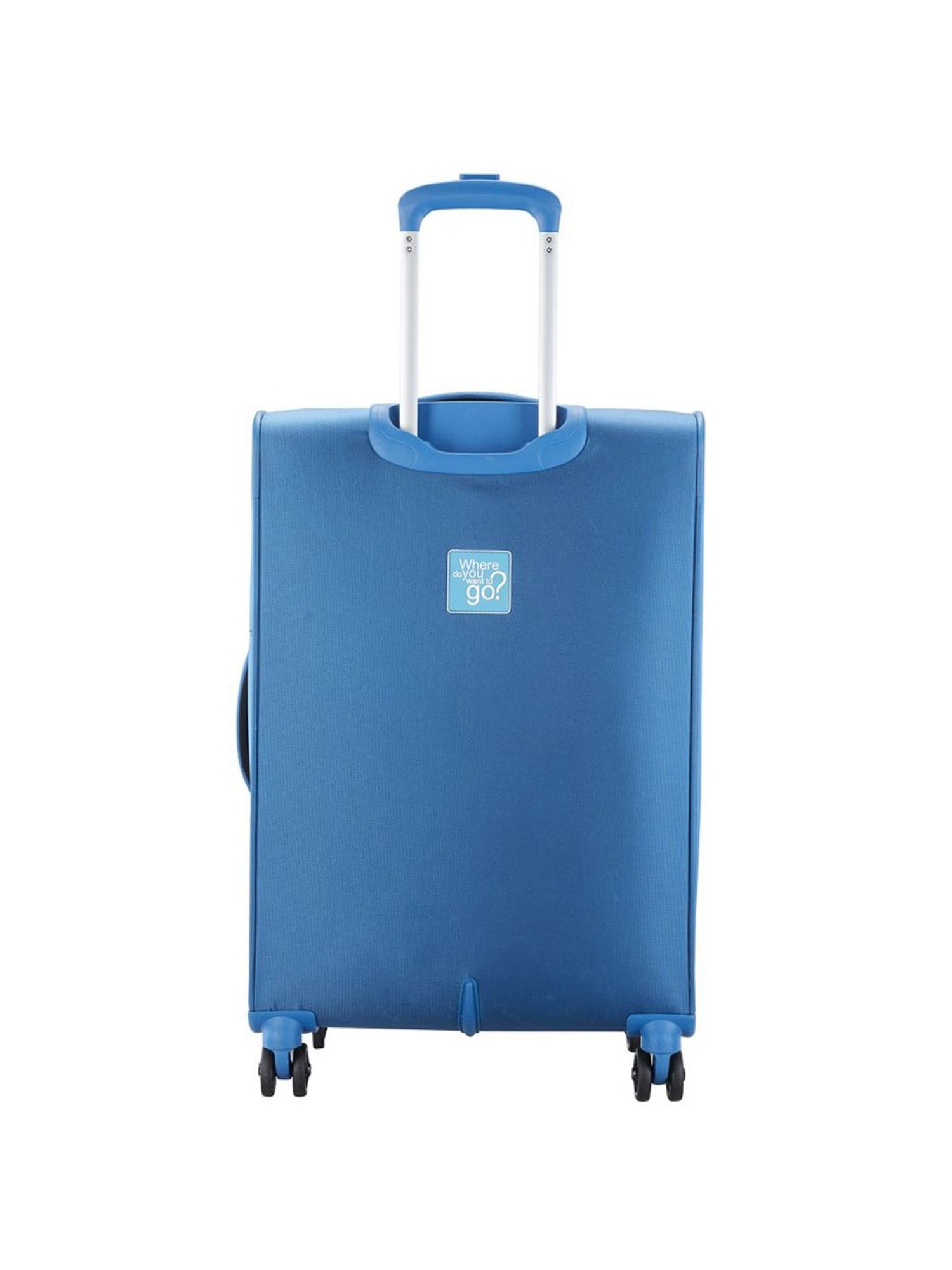 VIP Adept Blue Solid Soft Medium Trolley Bag - 33 cm