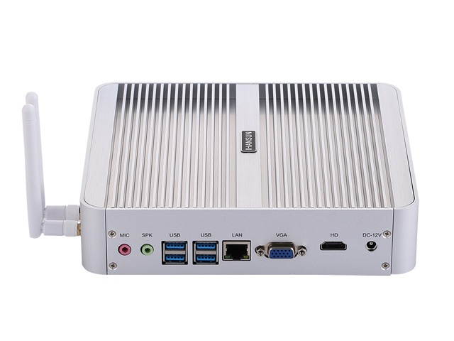 HUNSN Fanless Mini PC, Intel Core I3 8145U, Desktop Computer, HTPC, Kodi Box, Windows 10 Pro/Linux Ubuntu, BM07, AC WiFi/BT4.0/VGA/HDMI/4USB3.0/4USB2.0/LAN, (8G RAM/128G SSD)